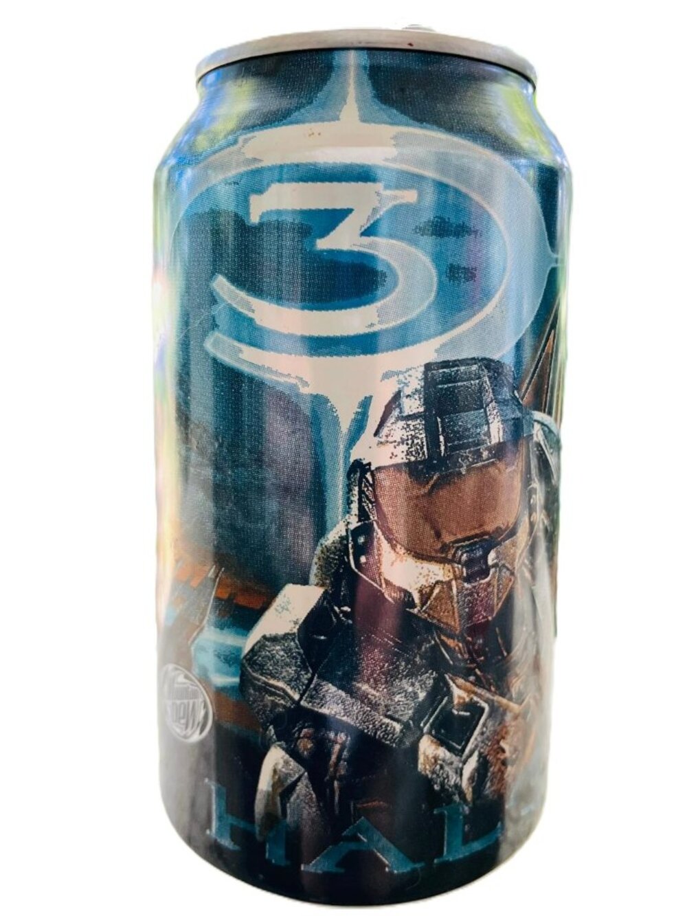 Vintage 2007 XBOX Halo 3 Mountain Dew Game Fuel Empty Can - Exc. Cond. No Dents
